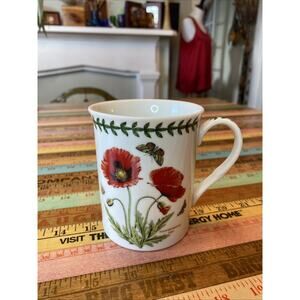 Portmeirion Papaver Rhoeas Red Poppy Coffee Mug Fine The Botanic Garden Floral